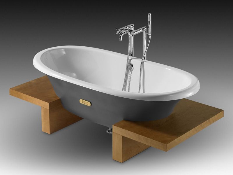 Чугунные ванны - современное оформление, варианты использования и подбор форм и размеров (120 фото)
