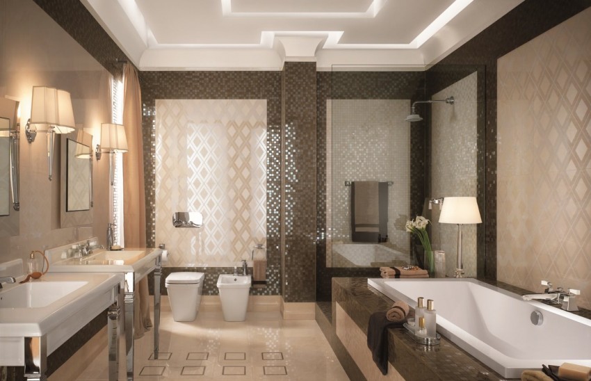 Коричневая ванная: изысканный дизайн и оптимальные сочетания интерьера (145 фото-идей)