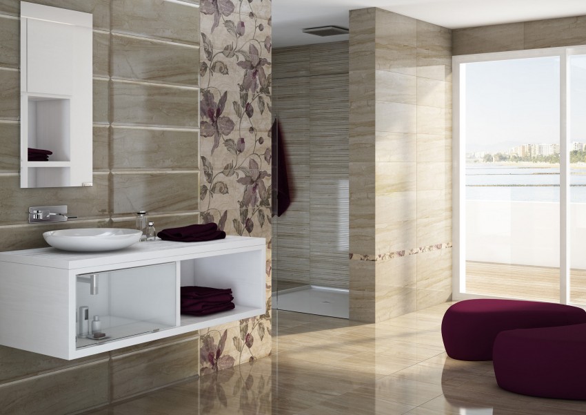 Модная плитка для ванной - подбор оптимальных тенденций и лучшие примеры их применения (130 фото)