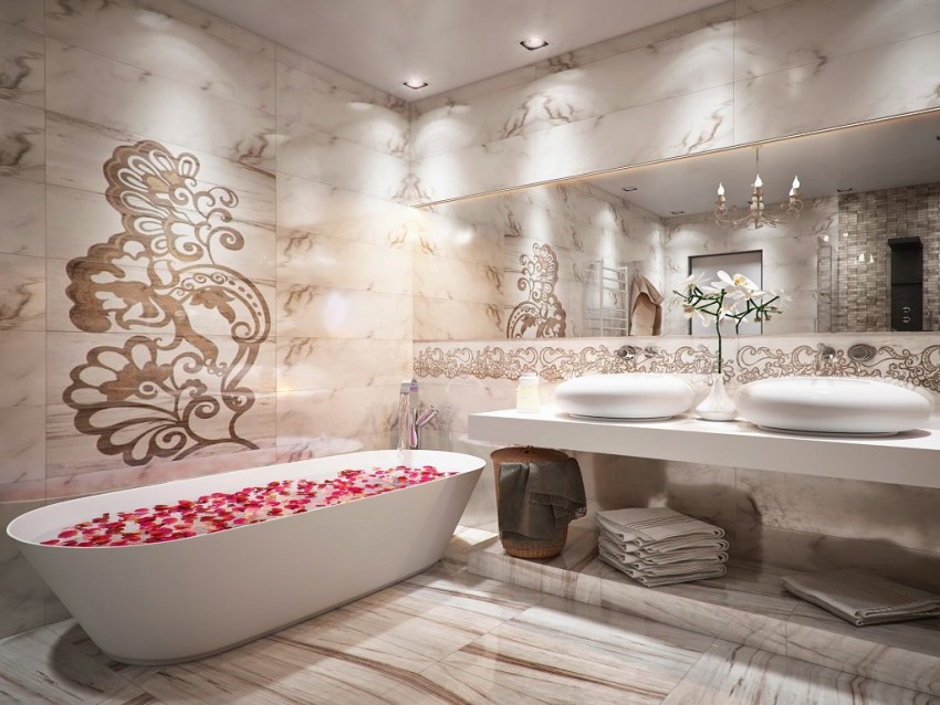 Модная ванная - современные тенденции и лучшие идеи интерьера. 115 фото стильных примеров