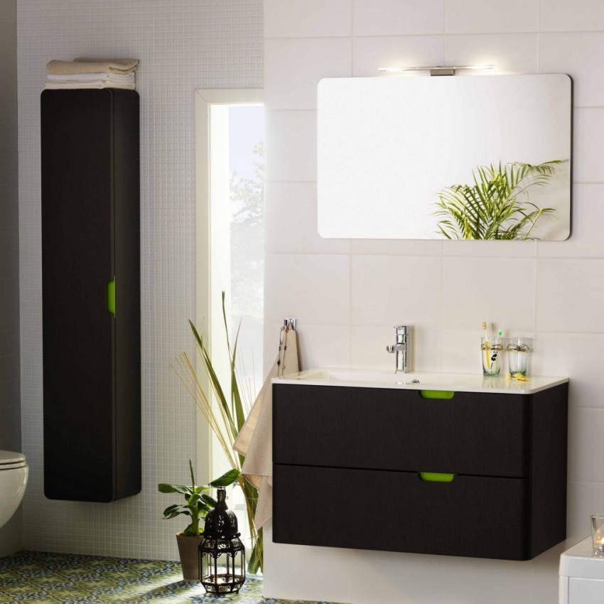 Подвесная мебель для ванной - рекомендации подбора комплекта и оптимальные сочетания с дизайном ванной (105 фото)