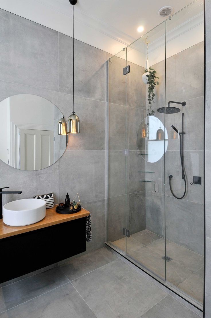 Серая ванная - элегантный дизайн, стильный формат и сдержанный интерьер. 120 фото применения серого в ванной