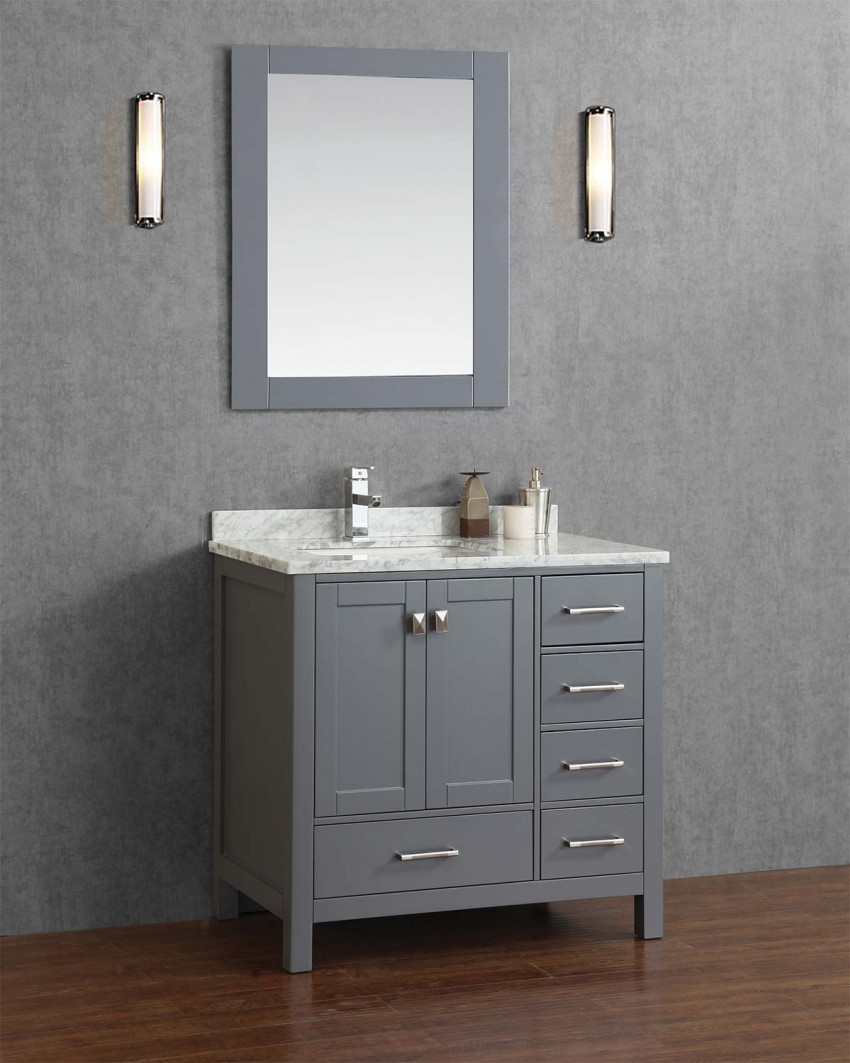Серая ванная - элегантный дизайн, стильный формат и сдержанный интерьер. 120 фото применения серого в ванной